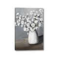 Picture of White flower in vase _GroupedProduct_Rectangle_Portrait_Canvas_