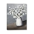 Picture of White flower in vase _GroupedProduct_Rectangle_Portrait_Canvas_