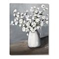 Picture of White flower in vase _GroupedProduct_Rectangle_Portrait_Canvas_
