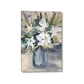 Picture of Bouquet in Blue Vase _GroupedProduct_Rectangle_Portrait_Canvas_