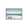 Picture of Two  Adirondack Chairs on the Beach _GroupedProduct_Rectangle_Landscape_Canvas_Framed_