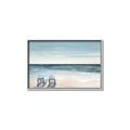 Picture of Two  Adirondack Chairs on the Beach _GroupedProduct_Rectangle_Landscape_Canvas_Framed_