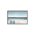 Picture of Two  Adirondack Chairs on the Beach _GroupedProduct_Rectangle_Landscape_Canvas_Framed_
