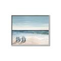 Picture of Two  Adirondack Chairs on the Beach _GroupedProduct_Rectangle_Landscape_Canvas_Framed_
