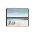 Picture of Two  Adirondack Chairs on the Beach _GroupedProduct_Rectangle_Landscape_Canvas_Framed_
