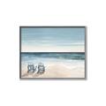 Picture of Two  Adirondack Chairs on the Beach _GroupedProduct_Rectangle_Landscape_Canvas_Framed_