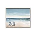 Picture of Two  Adirondack Chairs on the Beach _GroupedProduct_Rectangle_Landscape_Canvas_Framed_