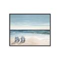 Picture of Two  Adirondack Chairs on the Beach _GroupedProduct_Rectangle_Landscape_Canvas_Framed_