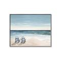 Picture of Two  Adirondack Chairs on the Beach _GroupedProduct_Rectangle_Landscape_Canvas_Framed_