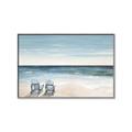 Picture of Two  Adirondack Chairs on the Beach _GroupedProduct_Rectangle_Landscape_Canvas_Framed_