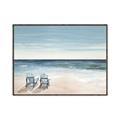 Picture of Two  Adirondack Chairs on the Beach _GroupedProduct_Rectangle_Landscape_Canvas_Framed_