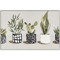 Picture of Plants and Flowers _GroupedProduct_Rectangle_Landscape_Canvas_Framed_