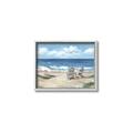 Picture of Chairs on beach _GroupedProduct_Rectangle_Landscape_Canvas_Framed_