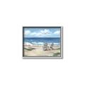 Picture of Chairs on beach _GroupedProduct_Rectangle_Landscape_Canvas_Framed_