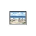 Picture of Chairs on beach _GroupedProduct_Rectangle_Landscape_Canvas_Framed_