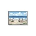 Picture of Chairs on beach _GroupedProduct_Rectangle_Landscape_Canvas_Framed_