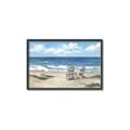 Picture of Chairs on beach _GroupedProduct_Rectangle_Landscape_Canvas_Framed_