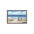 Picture of Chairs on beach _GroupedProduct_Rectangle_Landscape_Canvas_Framed_