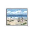 Picture of Chairs on beach _GroupedProduct_Rectangle_Landscape_Canvas_Framed_