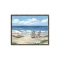 Picture of Chairs on beach _GroupedProduct_Rectangle_Landscape_Canvas_Framed_