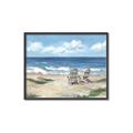 Picture of Chairs on beach _GroupedProduct_Rectangle_Landscape_Canvas_Framed_