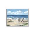 Picture of Chairs on beach _GroupedProduct_Rectangle_Landscape_Canvas_Framed_