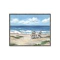 Picture of Chairs on beach _GroupedProduct_Rectangle_Landscape_Canvas_Framed_