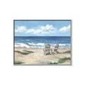 Picture of Chairs on beach _GroupedProduct_Rectangle_Landscape_Canvas_Framed_