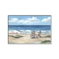 Picture of Chairs on beach _GroupedProduct_Rectangle_Landscape_Canvas_Framed_