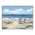 Picture of Chairs on beach _GroupedProduct_Rectangle_Landscape_Canvas_Framed_