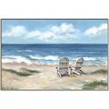 Picture of Chairs on beach _GroupedProduct_Rectangle_Landscape_Canvas_Framed_