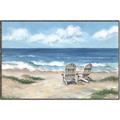 Picture of Chairs on beach _GroupedProduct_Rectangle_Landscape_Canvas_Framed_