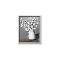 Picture of White flower in vase _GroupedProduct_Rectangle_Portrait_Canvas_Framed_