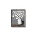 Picture of White flower in vase _GroupedProduct_Rectangle_Portrait_Canvas_Framed_