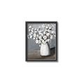 Picture of White flower in vase _GroupedProduct_Rectangle_Portrait_Canvas_Framed_
