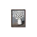 Picture of White flower in vase _GroupedProduct_Rectangle_Portrait_Canvas_Framed_