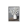 Picture of White flower in vase _GroupedProduct_Rectangle_Portrait_Canvas_Framed_