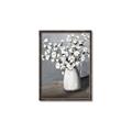 Picture of White flower in vase _GroupedProduct_Rectangle_Portrait_Canvas_Framed_