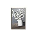 Picture of White flower in vase _GroupedProduct_Rectangle_Portrait_Canvas_Framed_