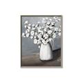 Picture of White flower in vase _GroupedProduct_Rectangle_Portrait_Canvas_Framed_