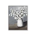 Picture of White flower in vase _GroupedProduct_Rectangle_Portrait_Canvas_Framed_