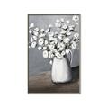Picture of White flower in vase _GroupedProduct_Rectangle_Portrait_Canvas_Framed_
