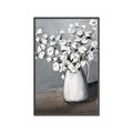Picture of White flower in vase _GroupedProduct_Rectangle_Portrait_Canvas_Framed_