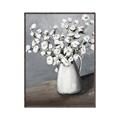 Picture of White flower in vase _GroupedProduct_Rectangle_Portrait_Canvas_Framed_