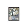 Picture of Bouquet in Blue Vase _GroupedProduct_Rectangle_Portrait_Canvas_Framed_