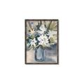 Picture of Bouquet in Blue Vase _GroupedProduct_Rectangle_Portrait_Canvas_Framed_
