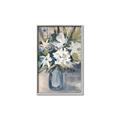 Picture of Bouquet in Blue Vase _GroupedProduct_Rectangle_Portrait_Canvas_Framed_