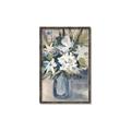 Picture of Bouquet in Blue Vase _GroupedProduct_Rectangle_Portrait_Canvas_Framed_