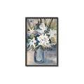 Picture of Bouquet in Blue Vase _GroupedProduct_Rectangle_Portrait_Canvas_Framed_