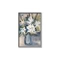 Picture of Bouquet in Blue Vase _GroupedProduct_Rectangle_Portrait_Canvas_Framed_